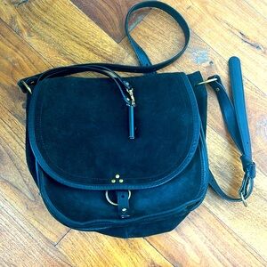 Jerome Dreyfuss crossbody bag black suede Felix